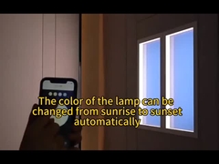 Led Bảng điều khiển cửa sổ giả Ánh sáng mặt trời nhân tạo Thay đổi nhiệt độ màu Circadian Rhytham