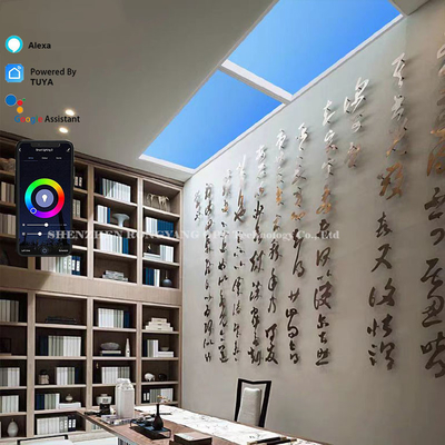 Mua Bảng điều khiển trần giếng trời ảo có thể điều chỉnh độ sáng Tuya thực tế 1150x140 Đa cảnh sản xuất trực tuyến