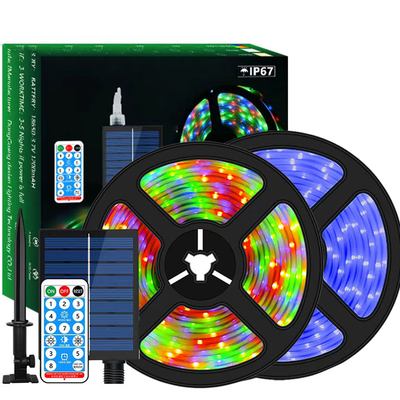 Mua Dải năng lượng mặt trời tự dính không thấm nước Ánh sáng ngoài trời 2835 SMD RGB CCT 2700K-6500K sản xuất trực tuyến