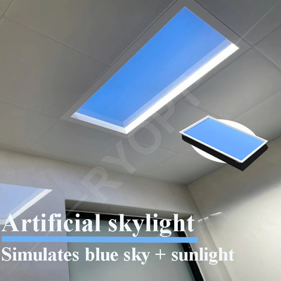 Mua Ánh sáng mặt trời nhân tạo Faux Skylight Panels Trần Led 50W Tuya Bầu trời xanh tự nhiên có thể thay đổi độ sáng sản xuất trực tuyến