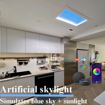 Mua Dimmable Tuya Smart Wifi Led Fake Faux Skylight Panels Ánh sáng mặt trời nhân tạo Circadian sản xuất trực tuyến