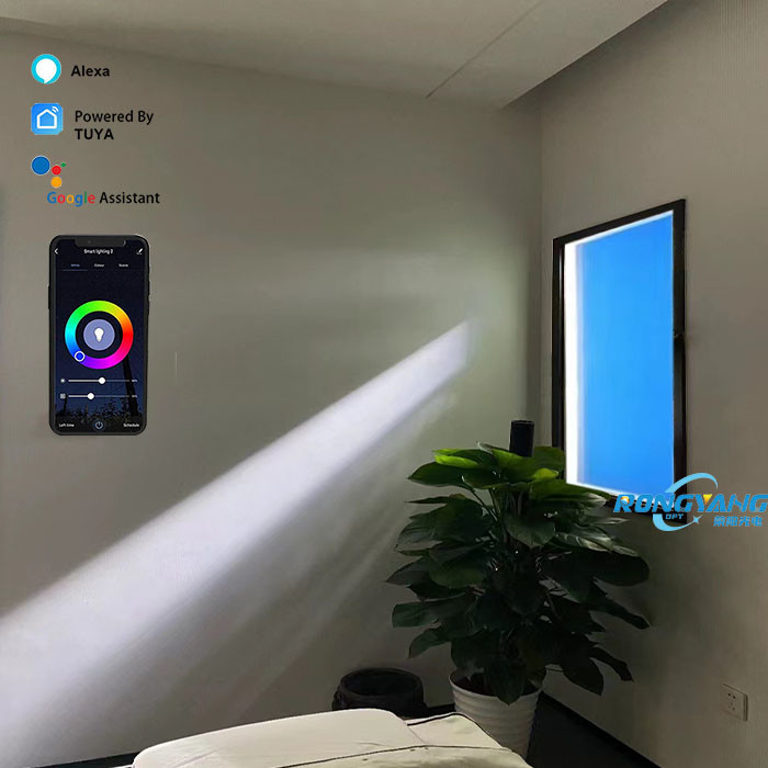 Đèn cửa sổ giả LED Panel ánh sáng mặt trời nhân tạo 2200K-7800K Thay ...