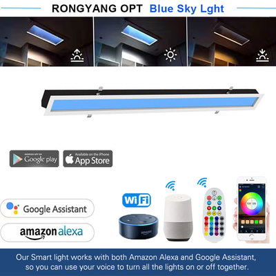 Đèn trần thông minh 40W Sky ánh sáng bầu trời ban ngày chân thực Điều khiển từ xa/Ứng dụng Điện áp toàn cầu
