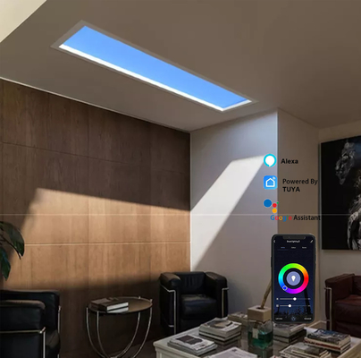 Đèn trời LED nhân tạo 50 Watt 30x60 Cổng Zigbee RGB Thay đổi màu sắc