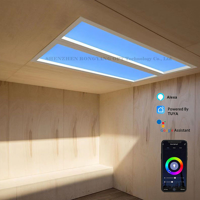 Bảng điều khiển đèn trời LED nhân tạo ảo 110VAC Điều chỉnh độ sáng 60x120 CCT 6500K 8000lm