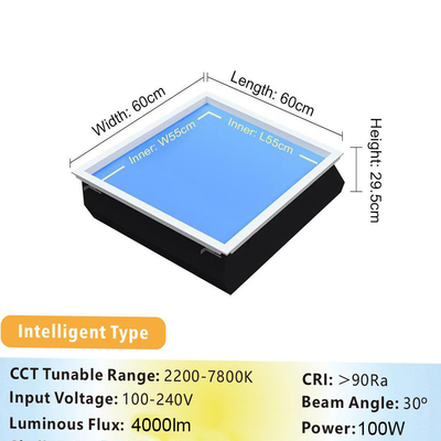 95 RA Không có đèn LED nhấp nháy 50 000H Phân tích đèn sân thượng giả Đánh sáng thông minh màu trắng Tuya