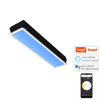 Bảng điều khiển đèn trời LED gắn trên bề mặt 120x30 110V CCT Màu xanh da trời