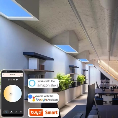 Cửa sổ ánh sáng ban ngày giả 95RA 60HZ, Bảng điều khiển phẳng LED Skylight thực tế