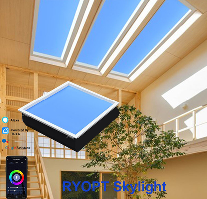 60x60cm Sky Cloud LED Bảng điều khiển trần Đèn chiếu sáng 100W Trị liệu trên bề mặt RGB được gắn