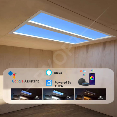 Tuya Wi-Fi Control LED Skylight Panel 2100-7000K Nhiệt độ màu 6000LM Flux ánh sáng