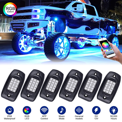 Đèn đá RGB dưới ánh sáng chống rỉ sét Đa năng Bền cho Thuyền
