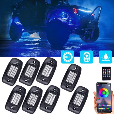 Đèn đá RGB nhiều màu cầm tay Không thấm nước với điều khiển từ xa