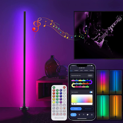 Điều khiển từ xa LED RGB ở góc Đèn sàn thay đổi màu AC85V-265V