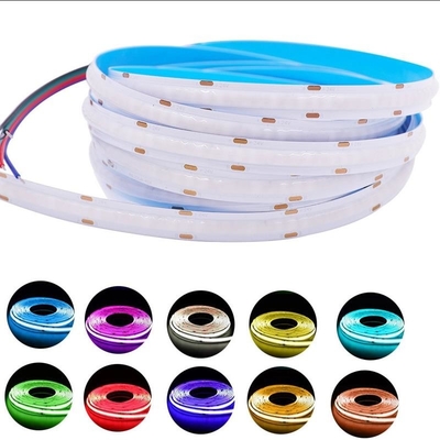 Kỹ thuật số 630LED / M PCB RGB COB Dải LED 12V 15W Chiều rộng 10mm Bền