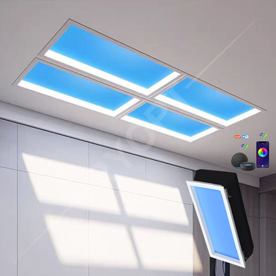 Tuya 600x600 SquareLED Cửa sổ giả Ánh sáng mặt trời Skylight Đa năng cho gia đình