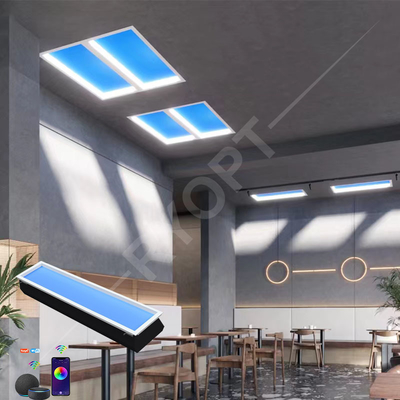 Bảng điều khiển ánh sáng trần đám mây 4000LM bền bỉ, Đèn mặt trời giả đa chức năng