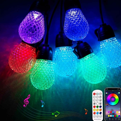Điều khiển ứng dụng DC12V 15 bóng đèn có thể điều chỉnh ánh sáng 48ft RGB có thể điều chỉnh ánh sáng