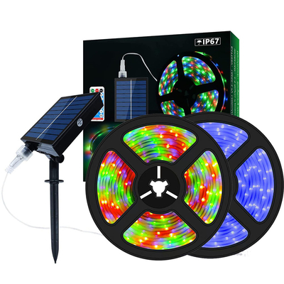 CCT 2700K-6500K Đèn năng lượng mặt trời cho sân vườn RGB chịu thời tiết