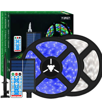 Đèn LED dải năng lượng mặt trời có thể thay đổi màu xanh lam Ổn định ngoài trời 2835 SMD