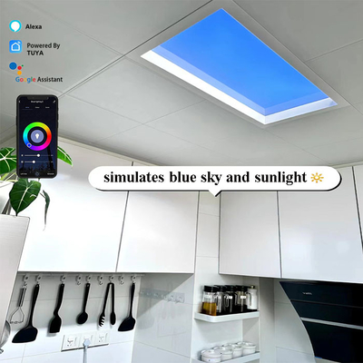 18kg LED Skylight Panel với phủ ánh sáng rộng trong hợp kim nhôm