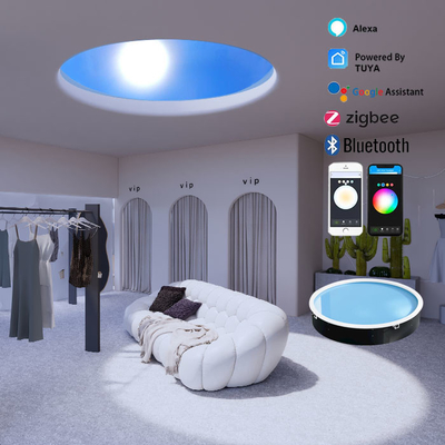 Khả năng làm bóng tối 600mm tấm đèn sân thượng nhân tạo, tấm LED trần nhà mô phỏng ánh sáng mặt trời