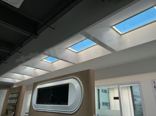 Ánh sáng nhịp sinh học Phân hình cửa sổ giả cung cấp màu sáng 2100-7500K Hoàn hảo để tăng sự thoải mái trực quan và bầu không khí trong nhà