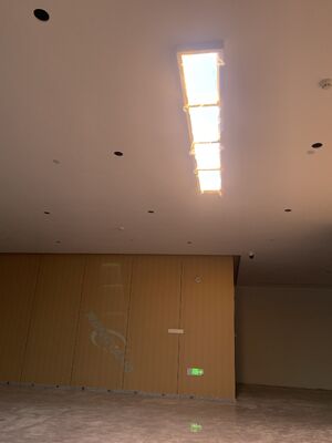 66mm Ultra Slim LED Skylight Panel với DALI & Smart App Control và CRI cao 95+ cho ánh sáng ban ngày thực tế